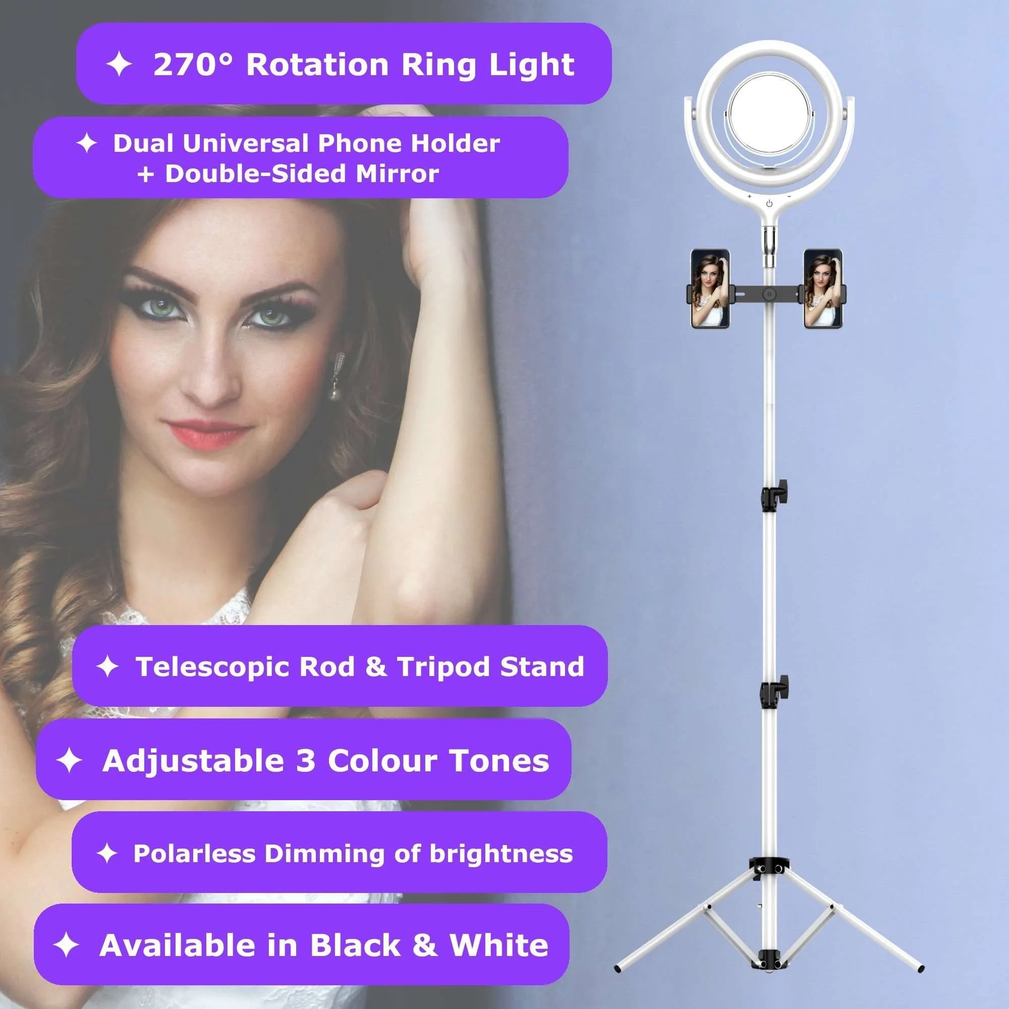 12 Inch Ring Light LED With Stand Set | Newave Products