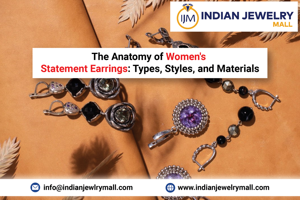 Women's Statement Earrings: Types, Styles, and Materials – indianjewelrymall