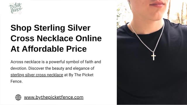 Shop Sterling Silver Cross Necklace Online At Affordable Price.pdf