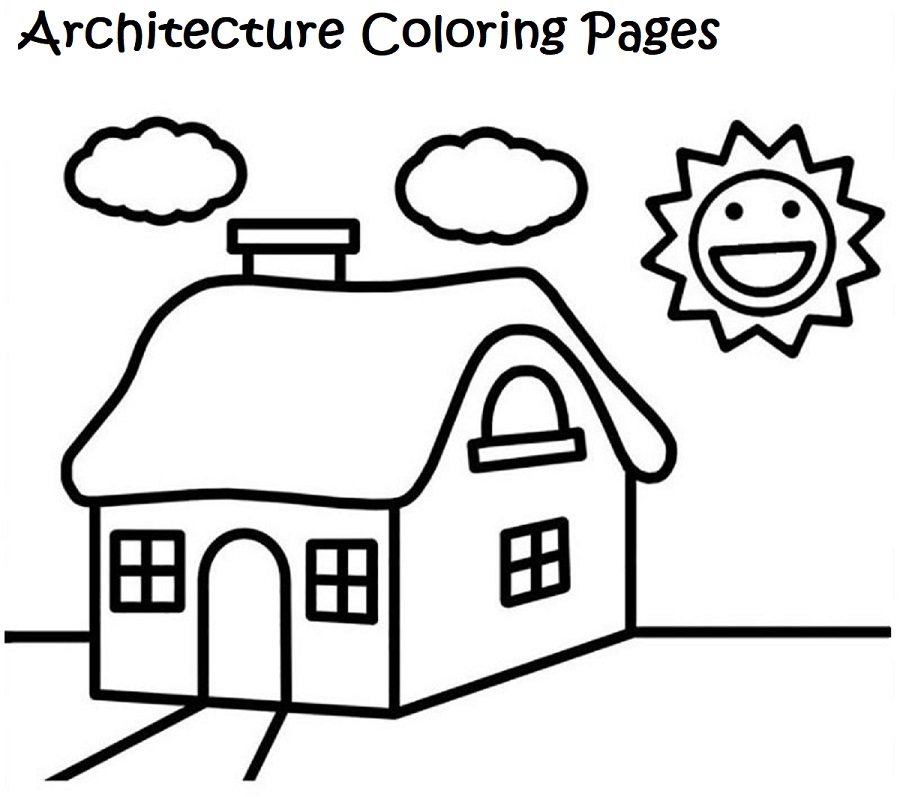 Architecture Coloring Pages Free Online For Kids