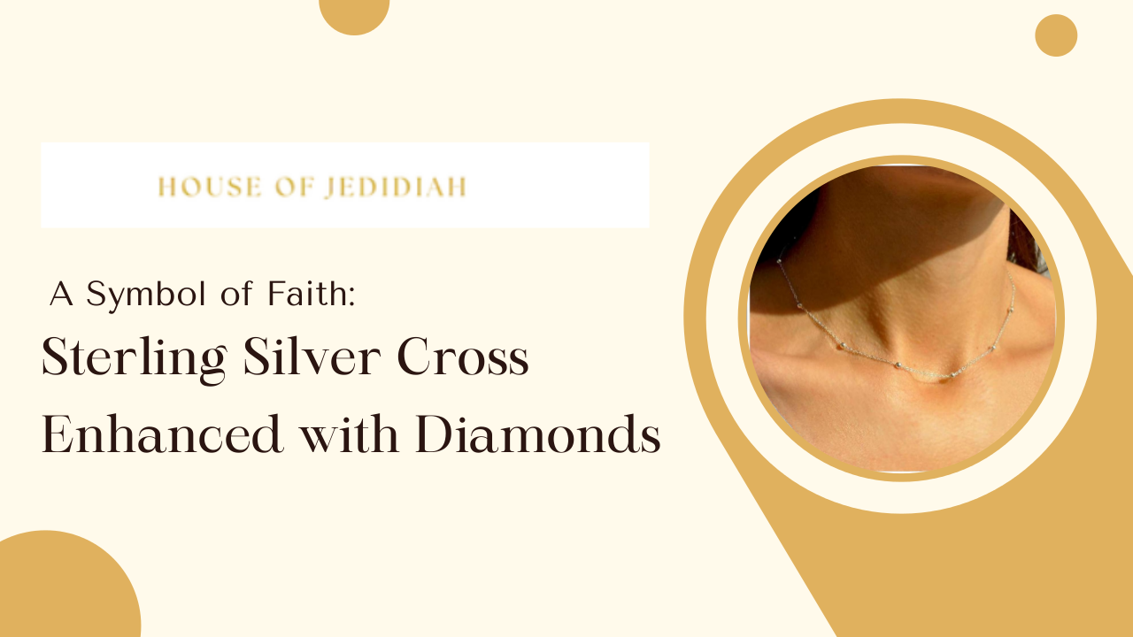 Sterling Silver Cross Enhanced with Diamonds - House Of Jedidiah