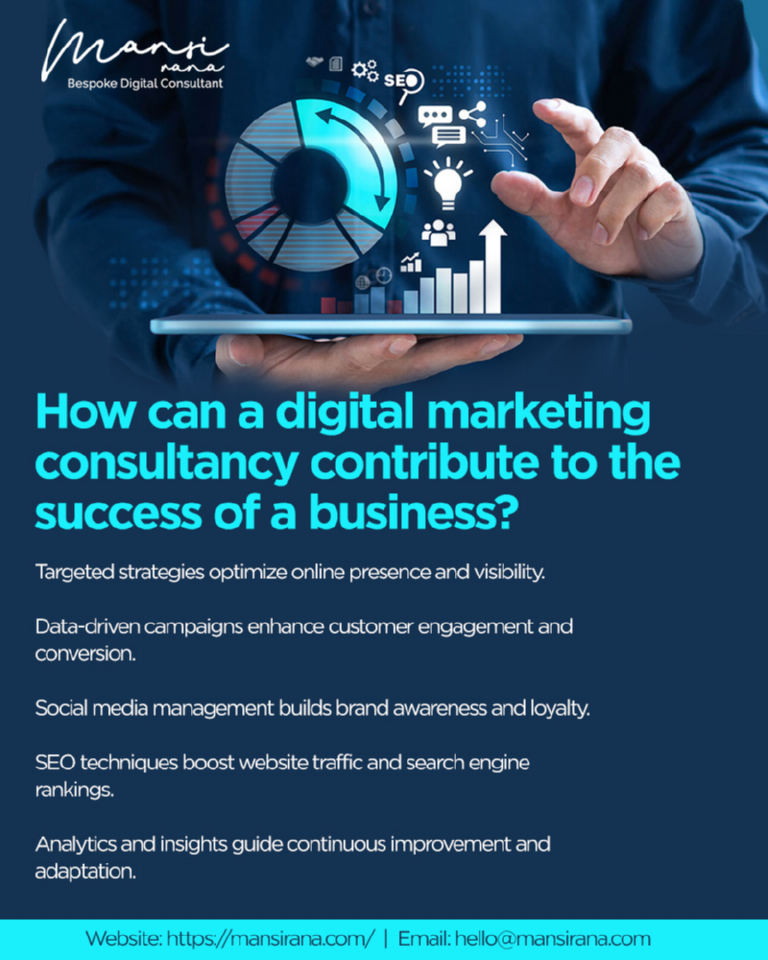 How can a digital marketing consultancy contribute to the success of a business