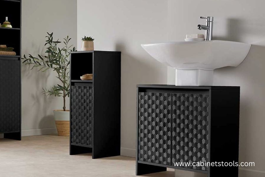 Elevate Your Bathroom Style with a Black Bathroom Storage Cabinet - Cabinets Tools