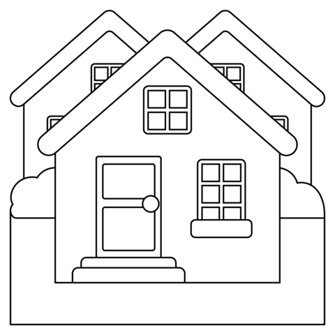 Houses Coloring Pages Free Online For Kids!