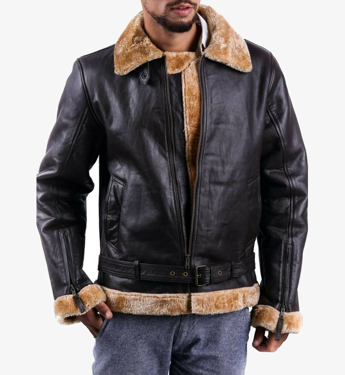 Buy #1 Quality Bomber Leather Jacket For Men