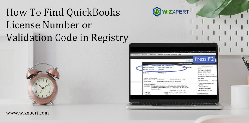 Find QuickBooks License Number / Validation Code in Registry