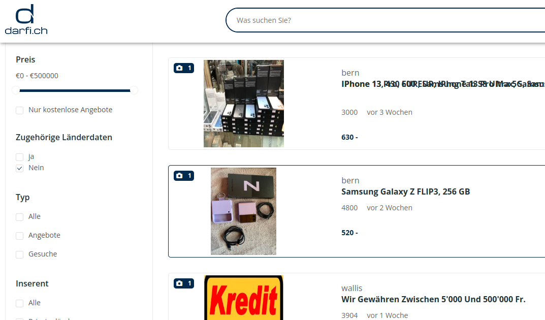 darfi.ch AG: Warum sind kostenlose Anzeigenplattformen ideal für den Verkauf gebrauchter Elektronik?