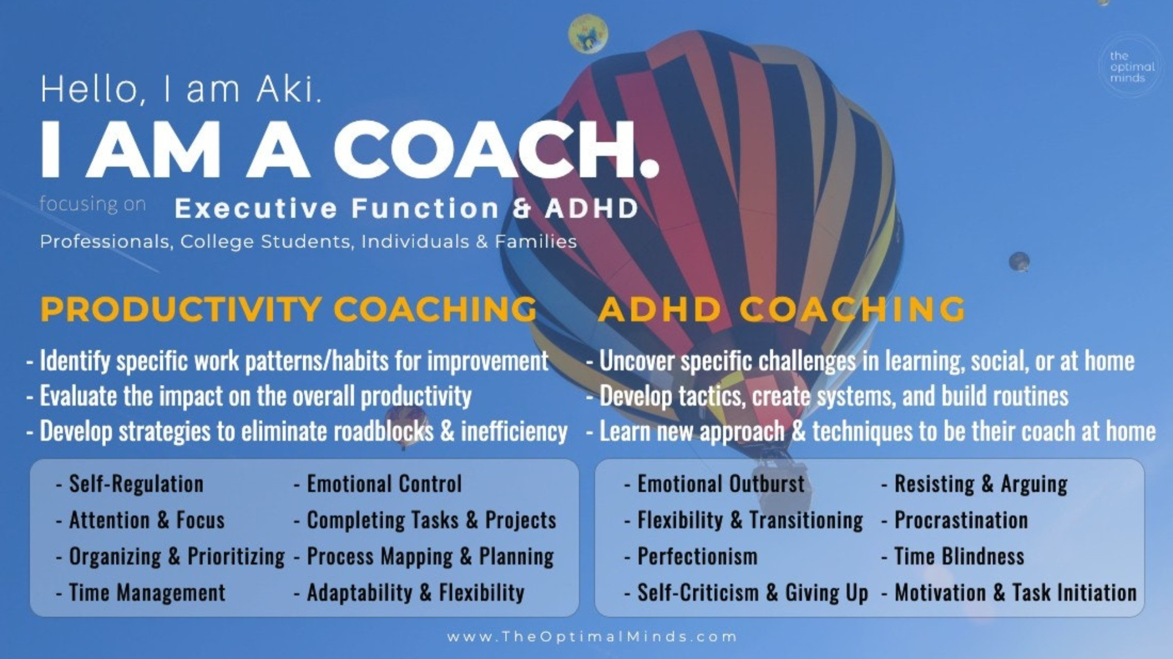 ADHD Coaching & Counseling Denver | OptimalMinds, LLC