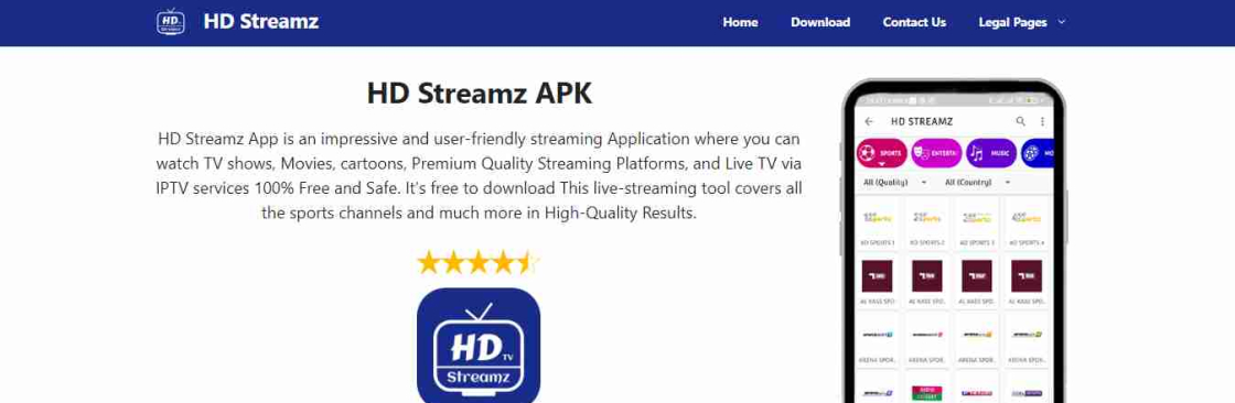 HD Streamz APK Download Cover Image