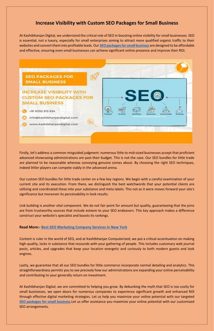 PPT - Maximize Your Small Business Impact with Our SEO Packages for Small Business PowerPoint Presentation - ID:13160159