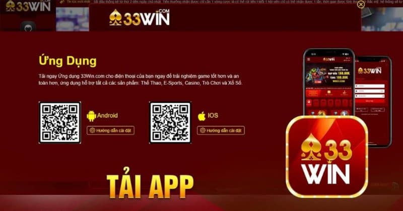 Tải game 33win đơn giản và dễ dàng trên điện thoại