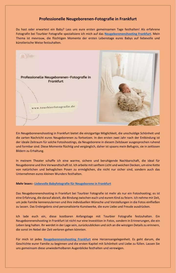 PPT - Unvergessliche Momente festhalten Neugeborenenshooting Frankfurt PowerPoint Presentation - ID:13173059