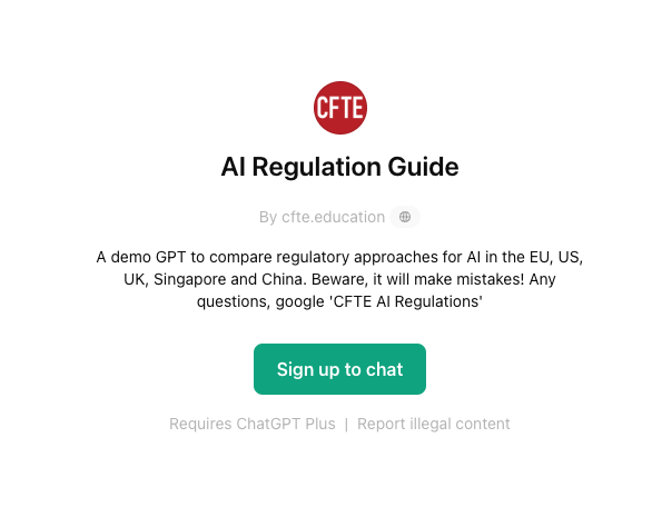 Tool to compare AI regulations around the world - CFTE