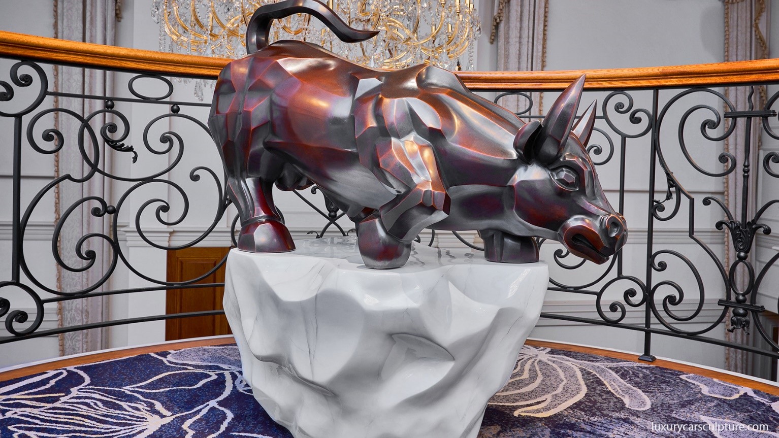 From Wall Street to Art Galleries: The Legacy of the Charging Bull Statue Replica – Luxury Car Sculpture
