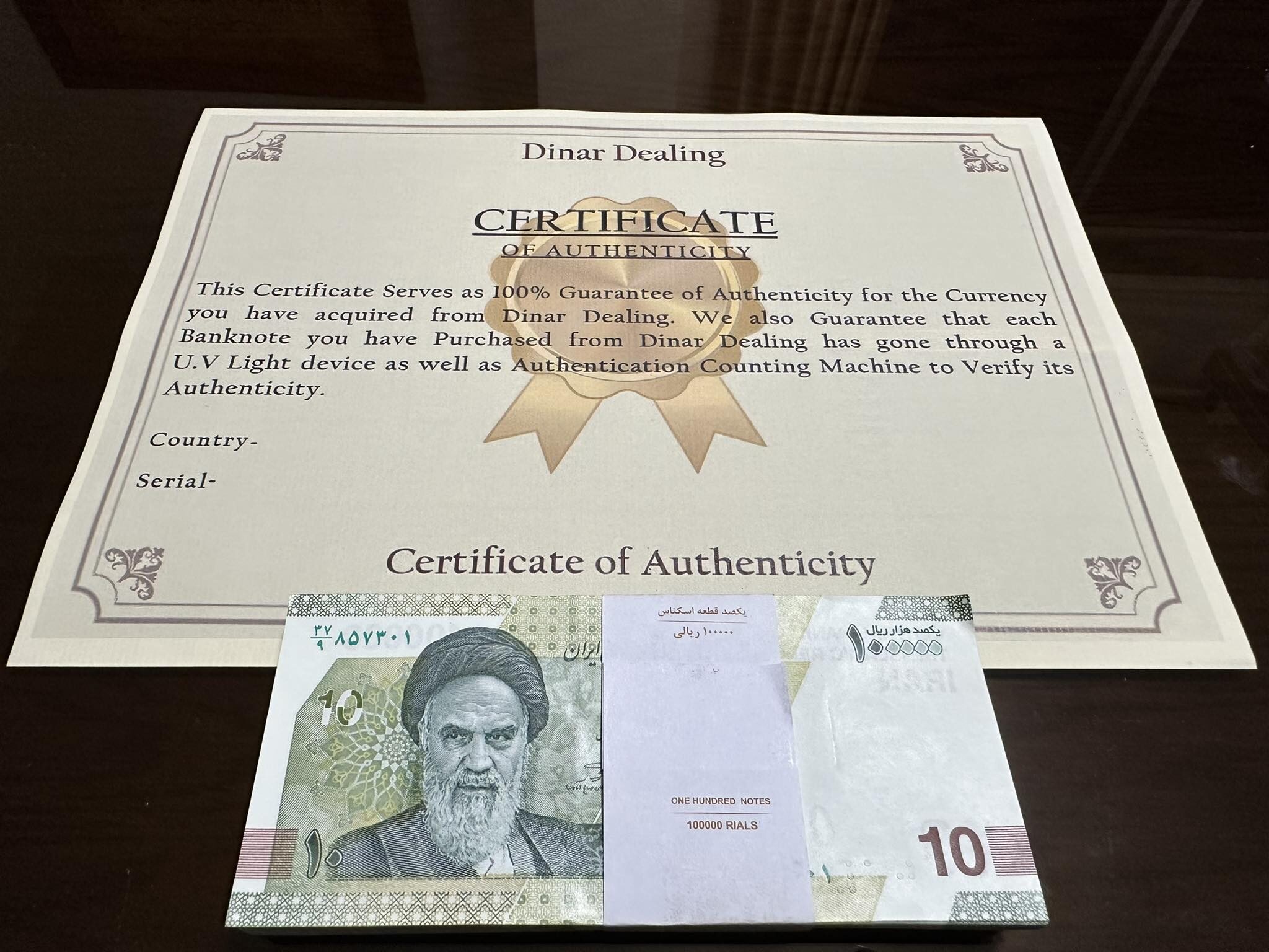 Buy 3 Bundles of 100,000 Rials and Get 40 Free Notes!