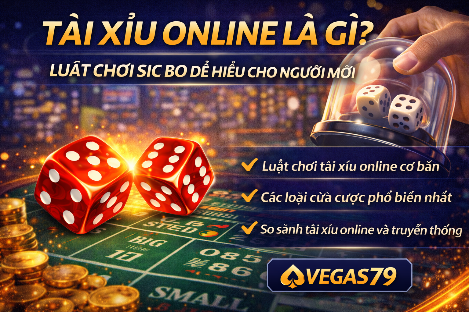 Tài Xỉu Online Là Gì? Luật Chơi Sic Bo Dễ Hiểu Cho Người Mới