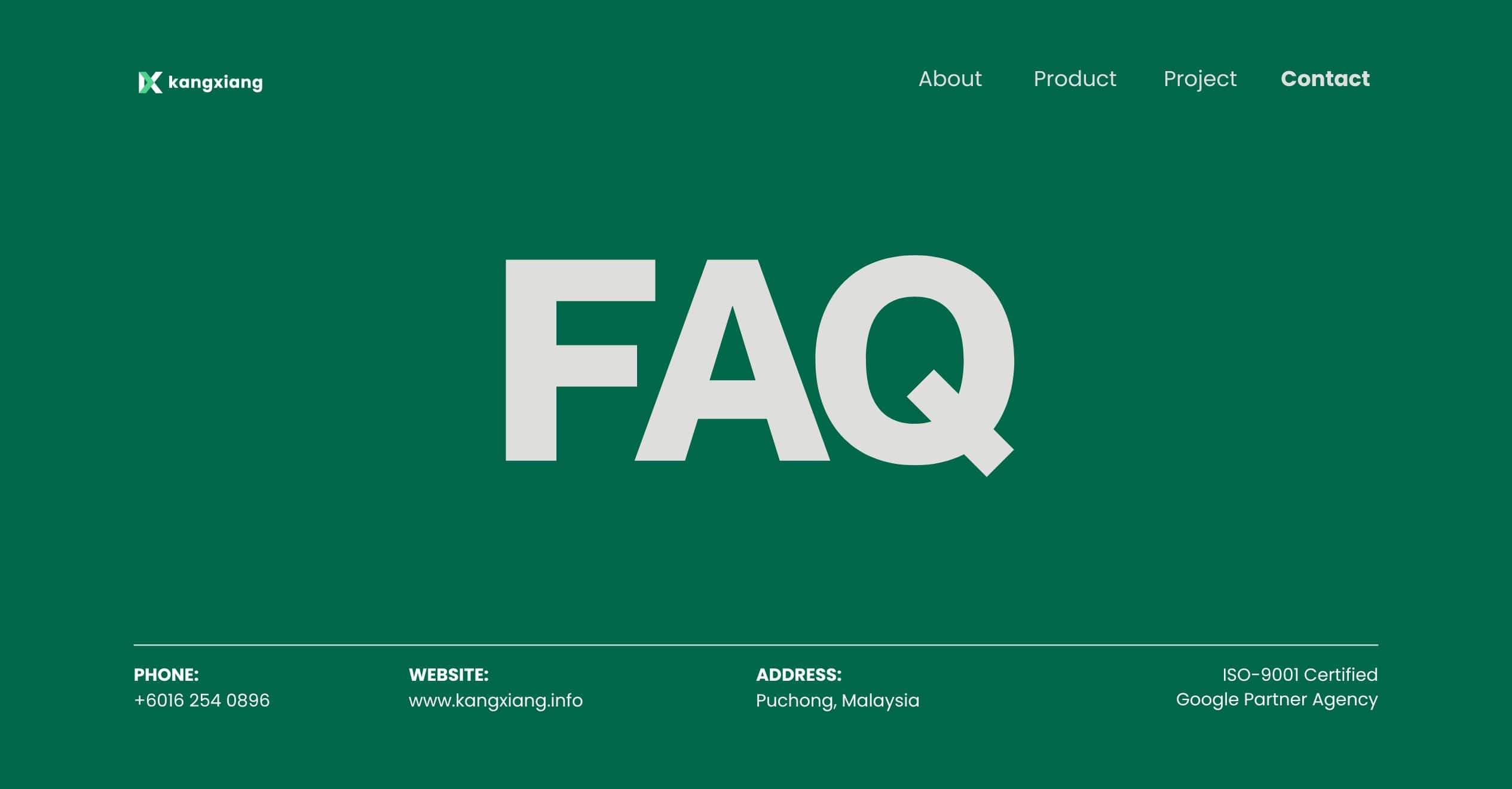 FAQ About SEO Services in Malaysia - Kang Xiang