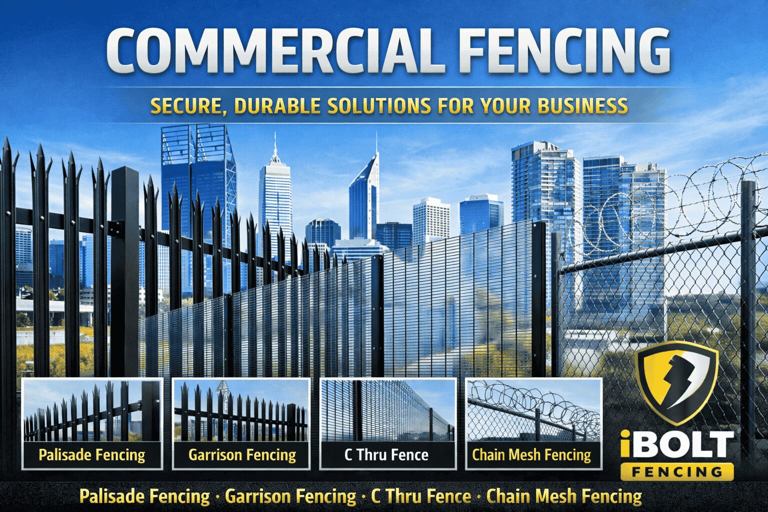 Commercial Fencing: Secure, Durable Solutions for Modern Properties - IBolt Fencing