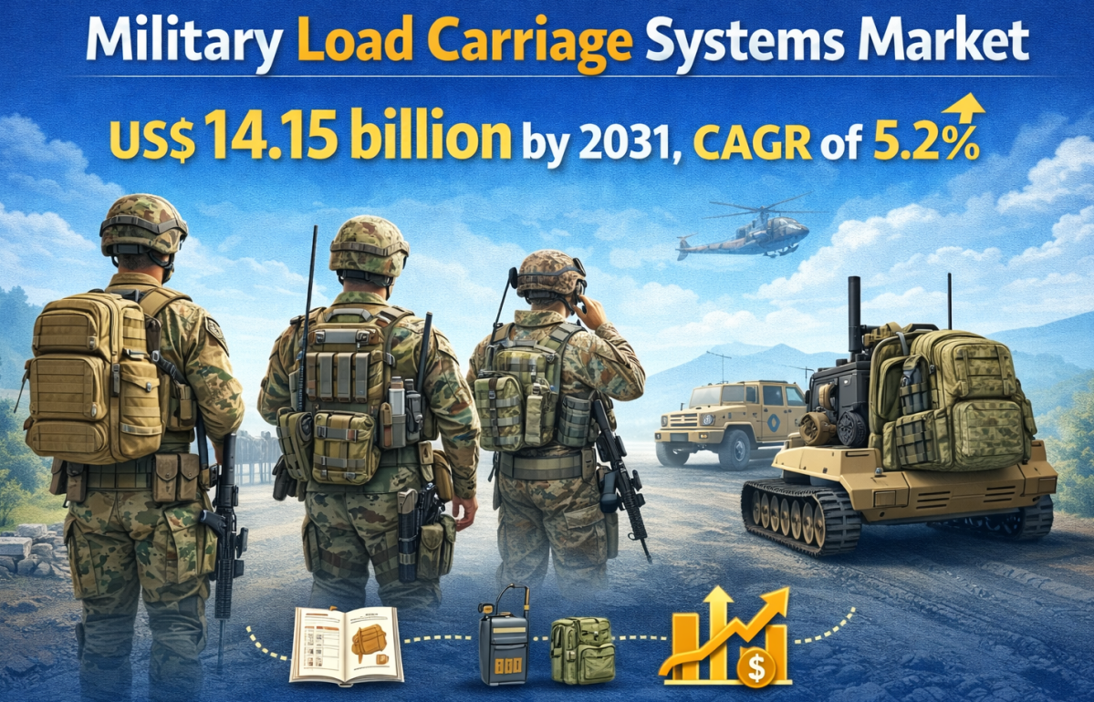 Military Load Carriage Systems Market Size to Reach US$ 14.15 Billion by 2031 | CAGR 5.2% (2025–2031) Forecast and Growth Analysis – Aerospace and Defense Industry