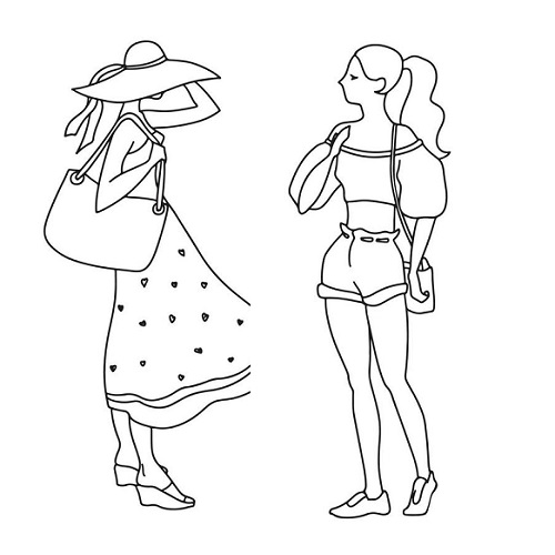 Top Fashion Coloring Pages Printable PDF - Pagescolor.com!