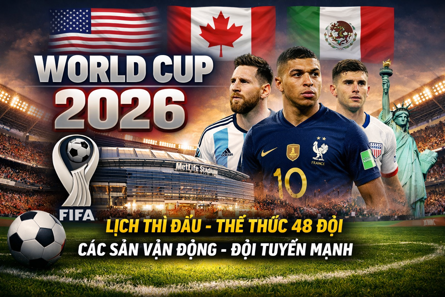World Cup 2026: Lịch thi đấu, thể thức, đội tuyển và thông tin mới nhất