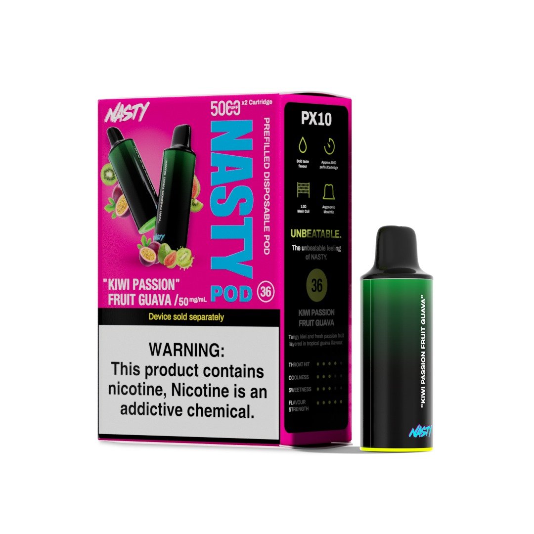 Nasty Pod Kiwi Passion Guava 5000puffs | DVAPEDistro