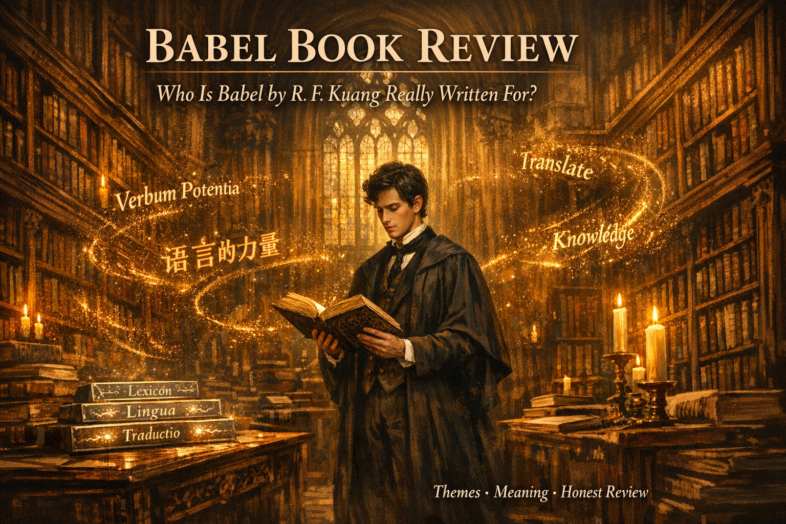 Who Is Babel: Or the Necessity of Violence by R. F. Kuang Really Written For? A Thoughtful Book Review