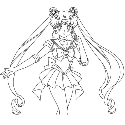 Sailor Moon Coloring Pages – Free Printable PDF Download