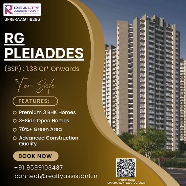 RG Pleiaddes Noida Extension: Phase 3 Price, Floor Plans & Latest Updates