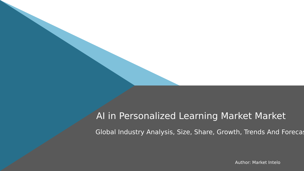 AI in Personalized Learning Market Research Report 2033