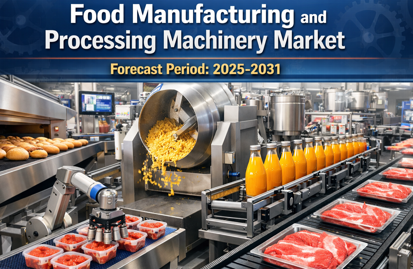 North America Food Manufacturing and Processing Machinery Market Growth, Trends, and Forecast (2025–2031)