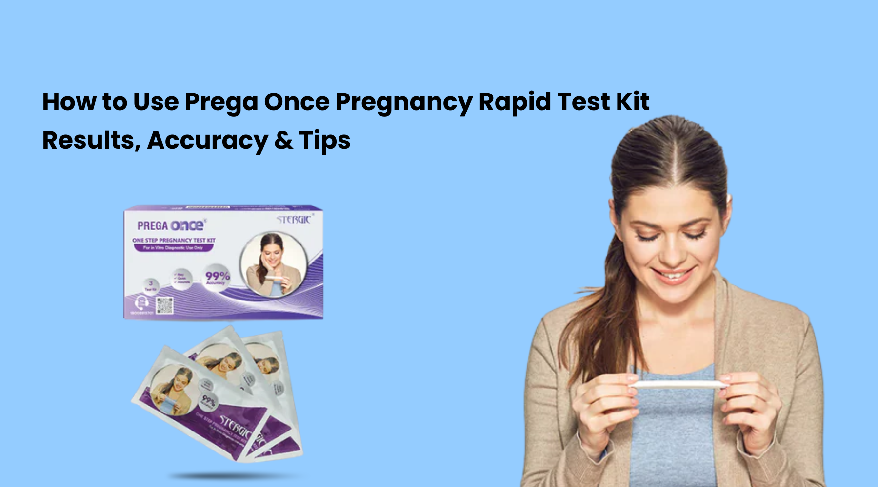 Prega Once Pregnancy Rapid Test Kit: How to Use, Results, Accuracy & Tips  – Stergic