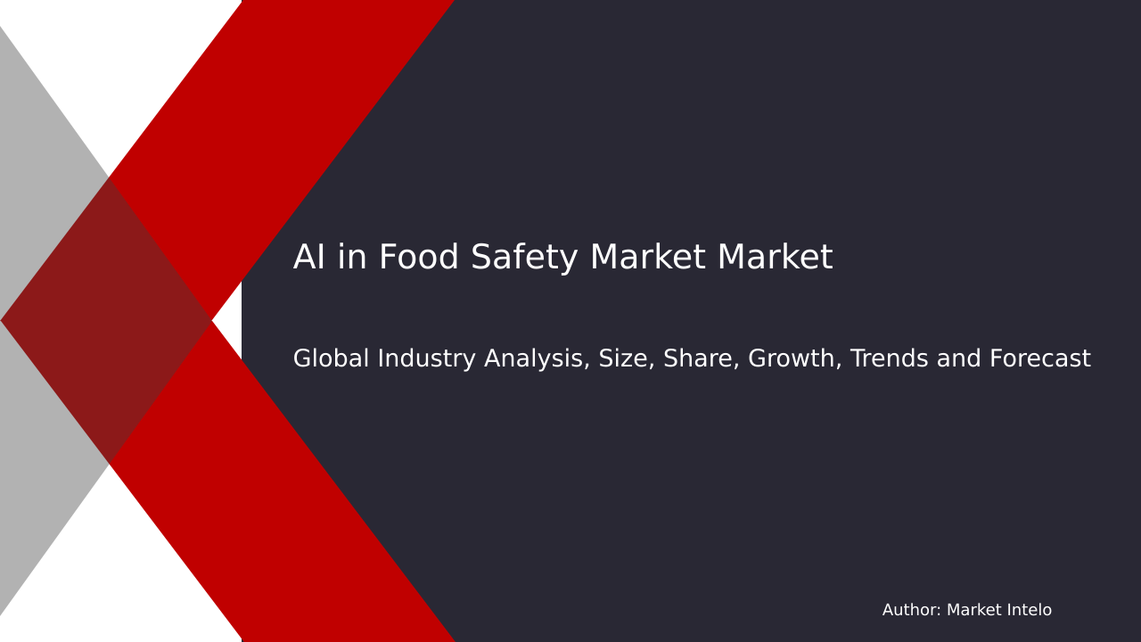AI in Food Safety Market Research Report 2033