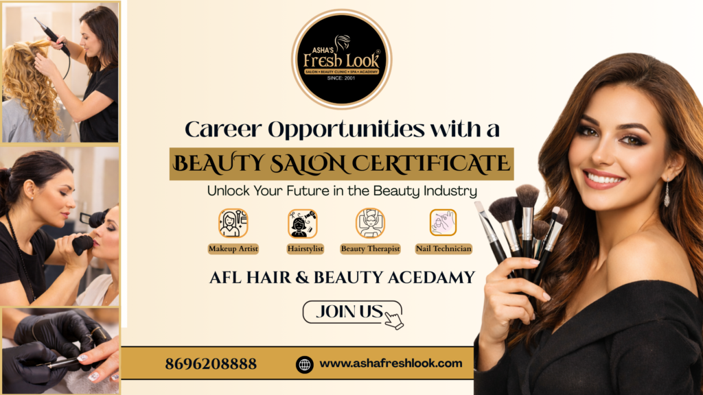 career opportunities beauty salon certificate