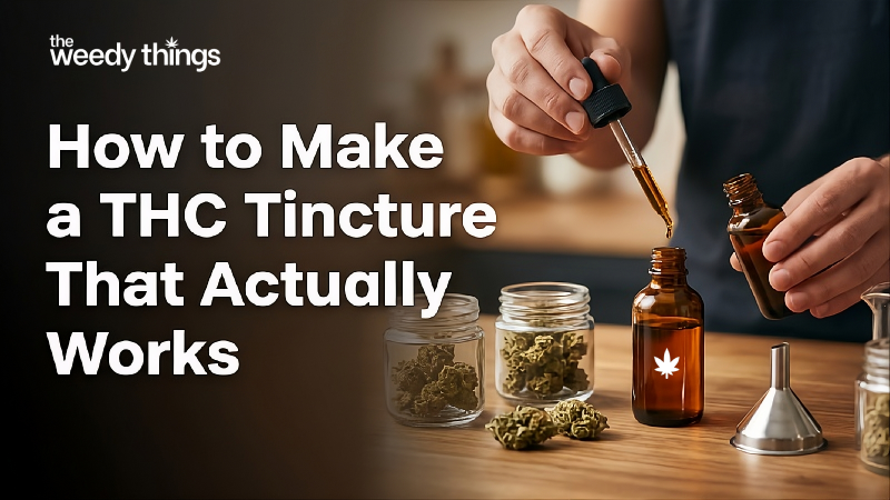 How to Make THC Tincture at Home - The weedy things