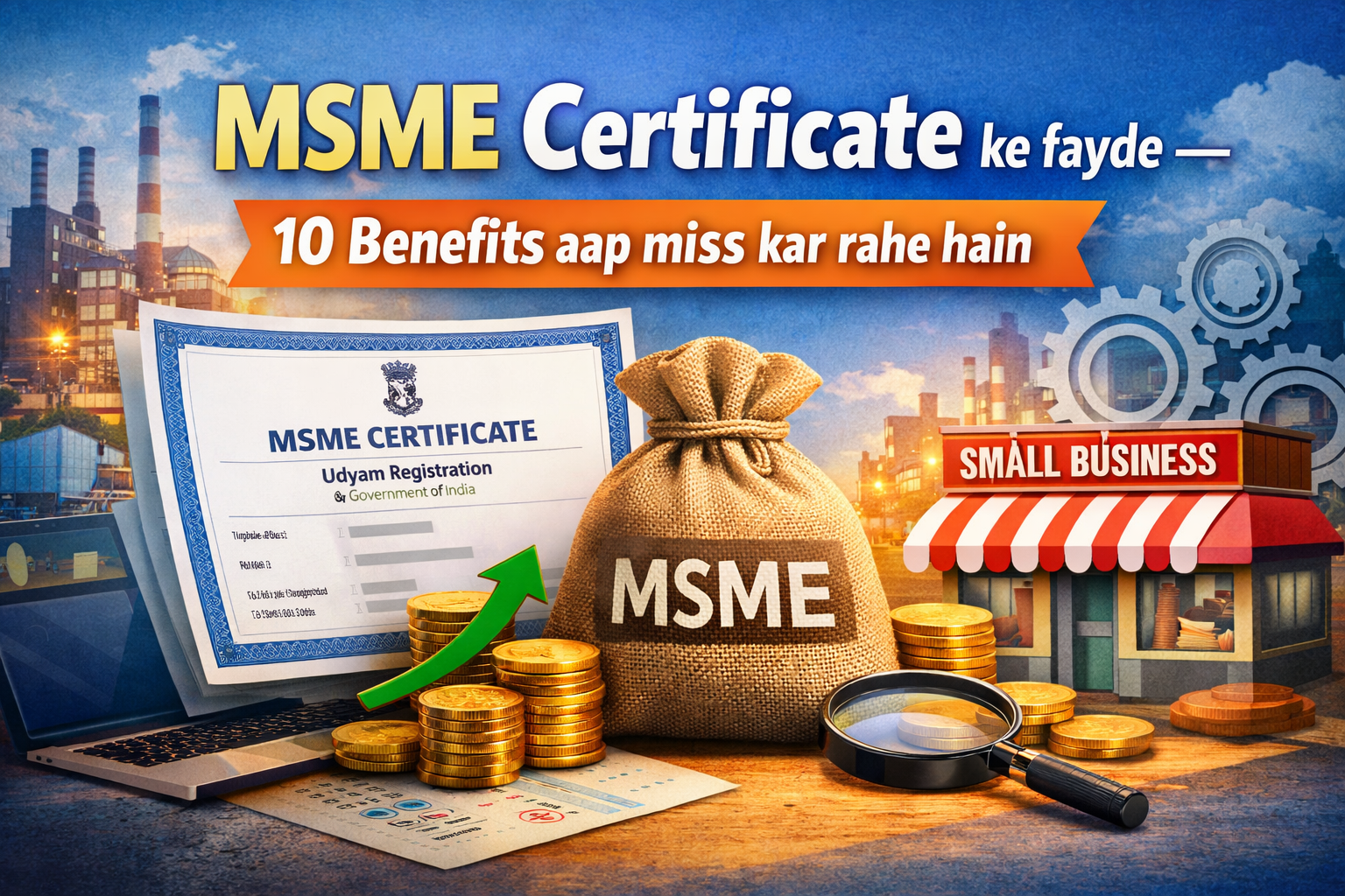 MSME Certificate ke fayde — 10 Benefits aap miss kar rahe hain