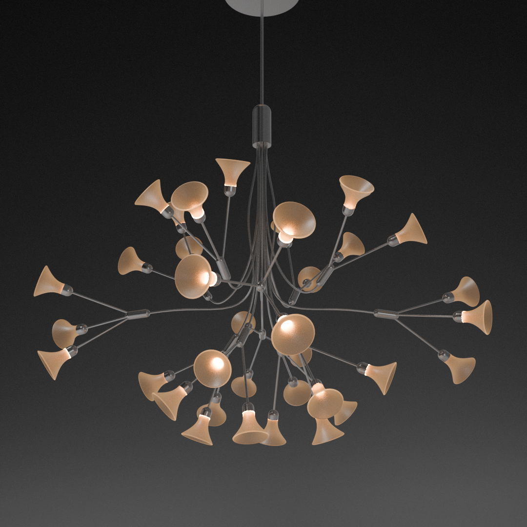 Dancing Tulip Pendant Light | Luxury Designer Chandelier by BlackCanvas
