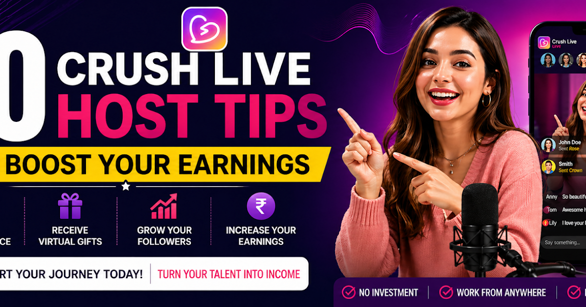 10 Crush Live Host Tips to Boost Your Earnings