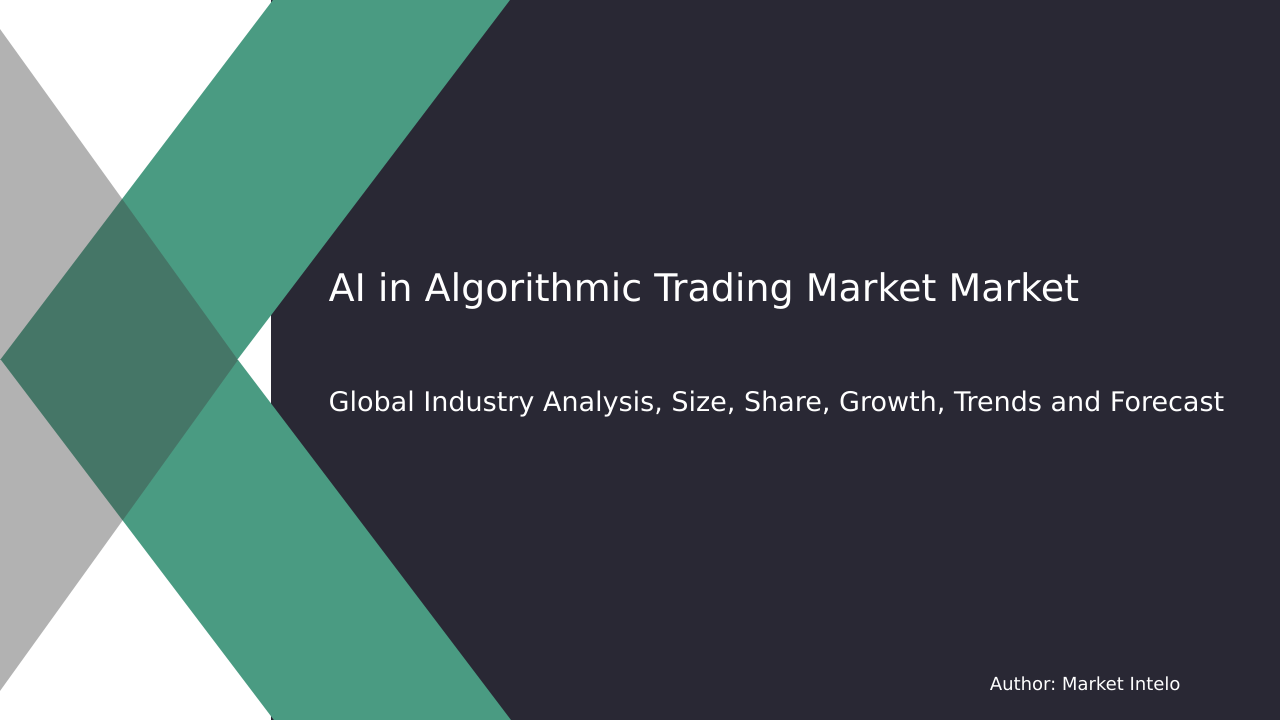 AI in Algorithmic Trading Market Research Report 2033
