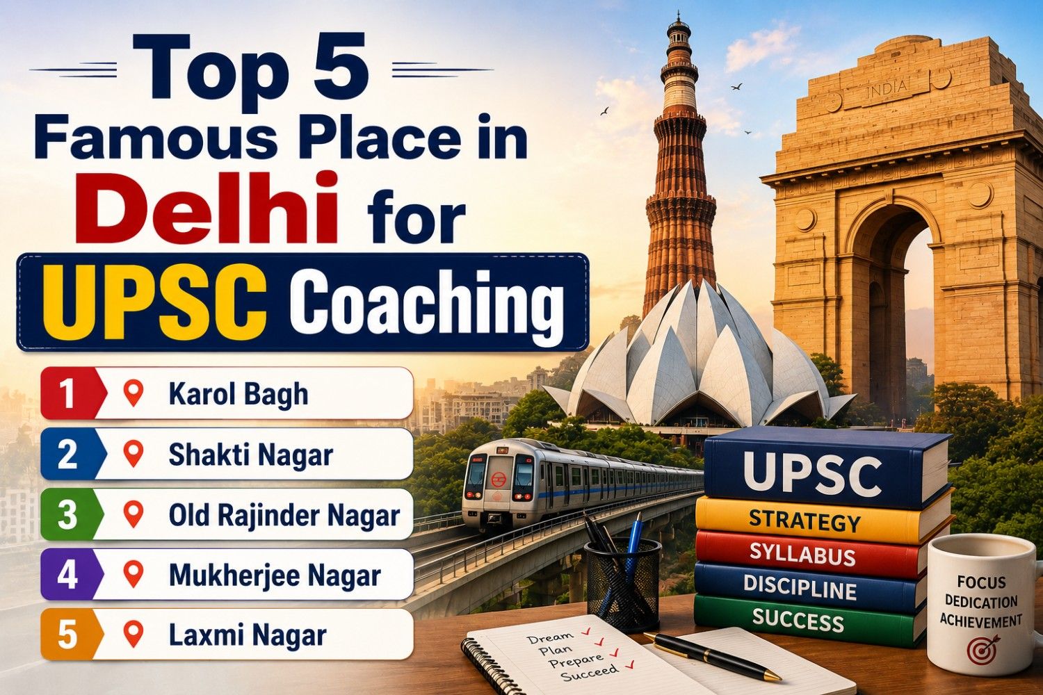 Top 5 Famous Place in Delhi for UPSC Coaching in 2026