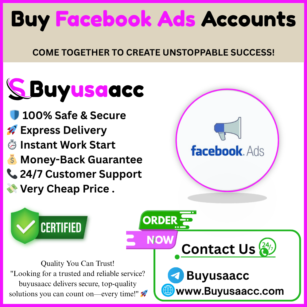Buy Facebook Ads Accounts - buyusaacc.com