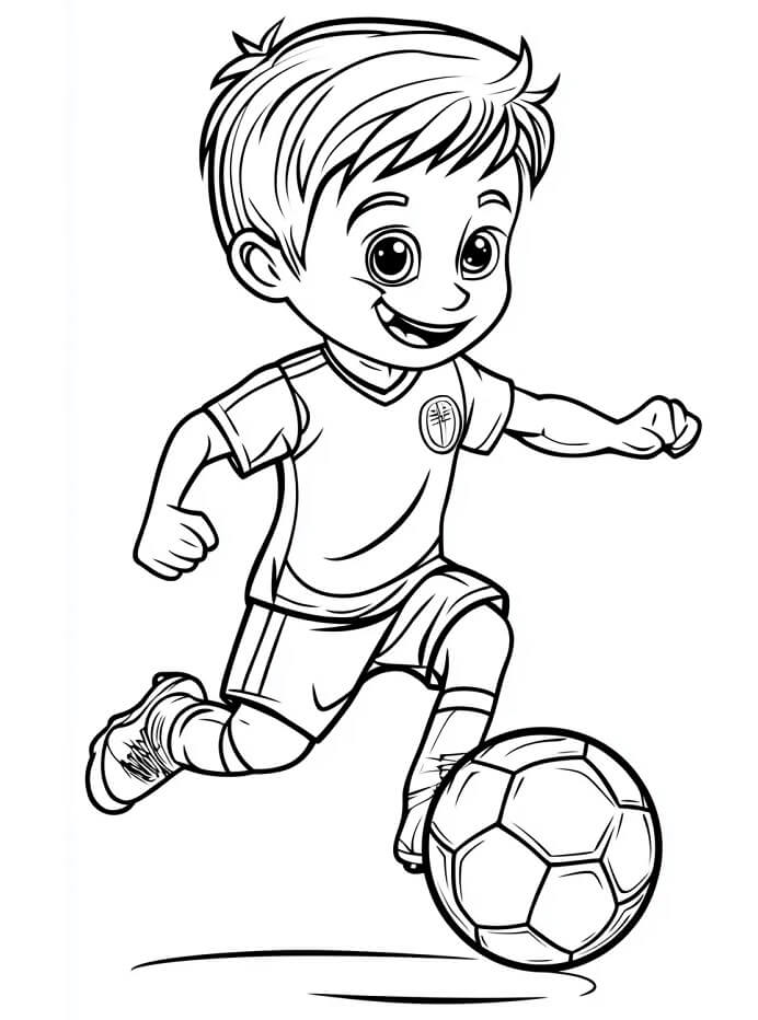 Futbol Boyama Sayfaları - AZ Boyama