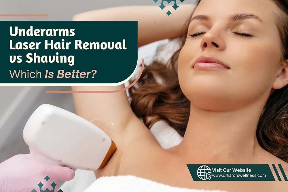 Underarms Laser Hair Removal vs Shaving: Which Is Better?