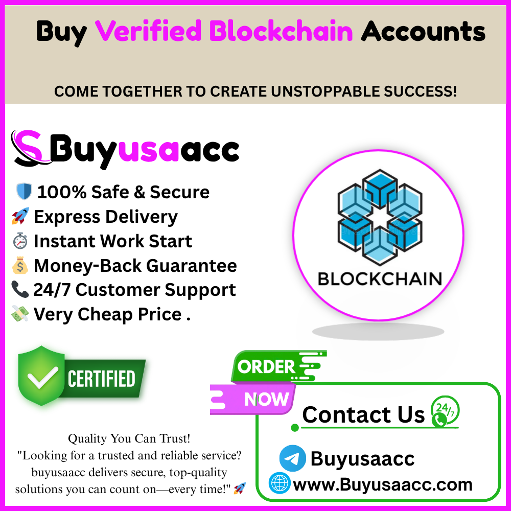 **** Blockchain Accounts - buyusaacc.com
