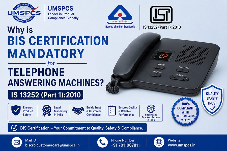 BIS Certification Mandatory for Telephone Answering Machines