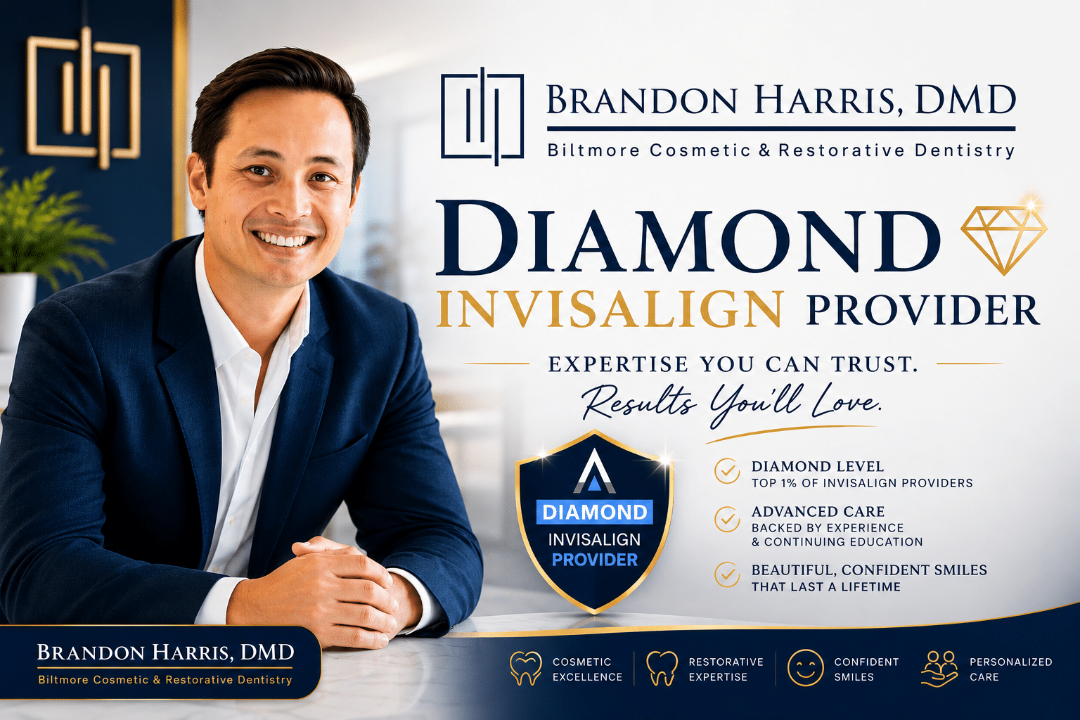 Diamond Invisalign Provider in Phoenix | BCR Dentistry — Top 1% Nationwide