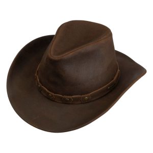 Authentic Cowboy Leather Hat – Western Style Headwear
