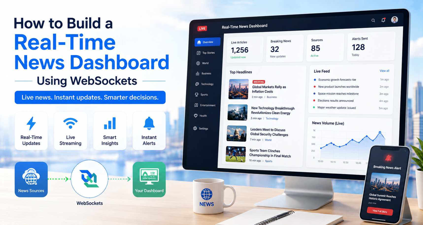 How to Build a Real-Time News Dashboard Using WebSockets - Newsdata.io - Stay Updated with the Latest News API Trends