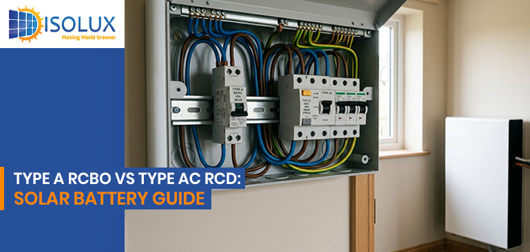Type A RCBO vs Type AC RCD: Solar Battery Guide