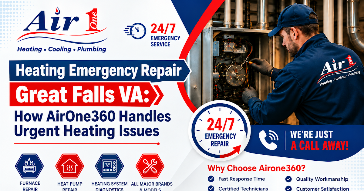 Heating Emergency Repair Great Falls VA: How AirOne360 Handles Urgent Heating Issues